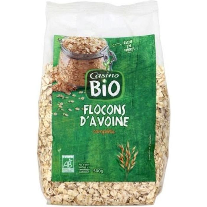 FLOCONS D AVOINE 500G CO BIO
