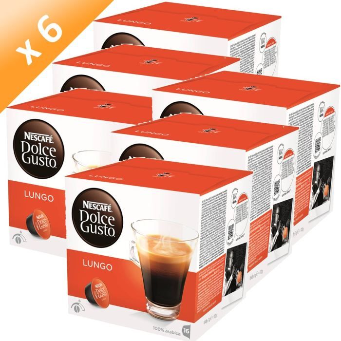 DOLCE GUSTO Lungo 16 Capsules 112g (x6)