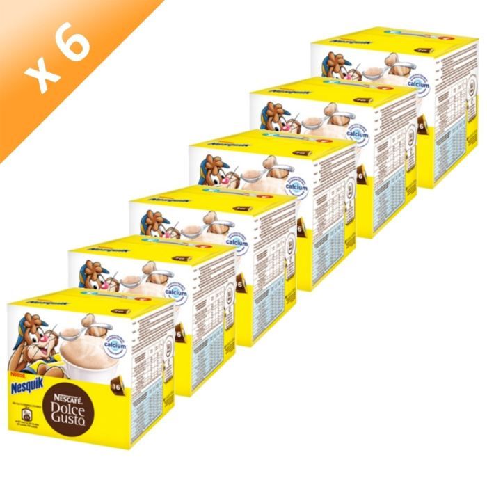 DOLCE GUSTO Nesquik 16 Capsules 256g (x6)