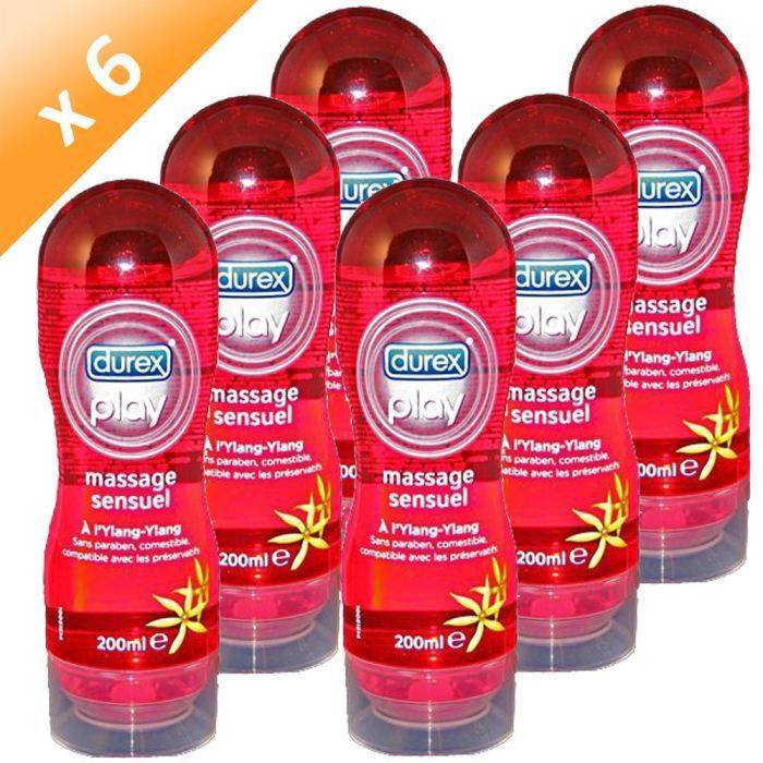 DUREX Play Gel de Massage Ylang Ylang 200 ml (x6)