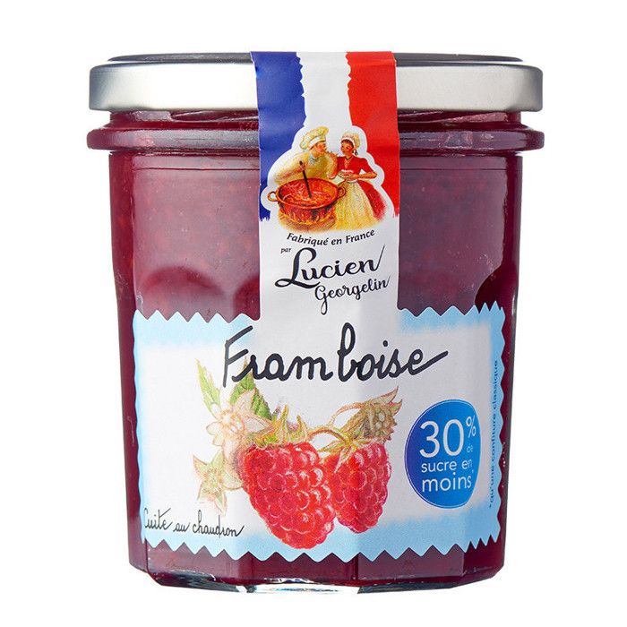 LUCIEN GEORGELIN Confiture Extra Allégée Framboises - 320 g