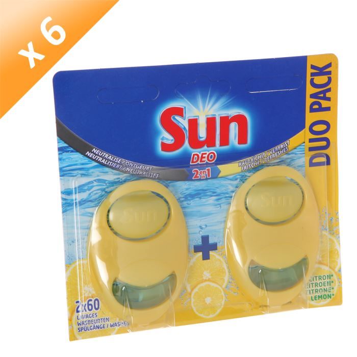 SUN Désodorisant Duo Pack Citron (x6)
