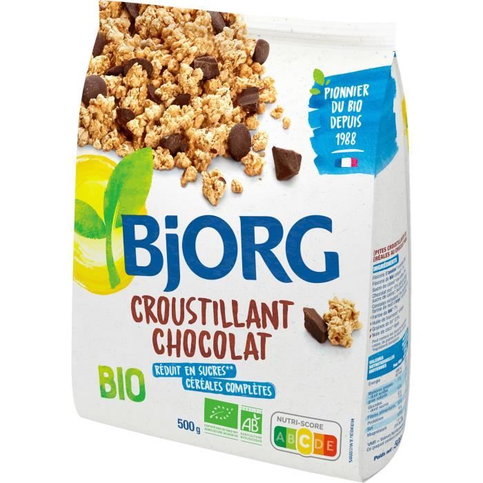 Céréales croustillantes au chocolat 500 g Bjorg