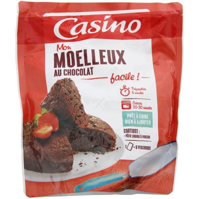 CASINO Préparation pour Moelleux au Chocolat pour 8 personnes - 500 g