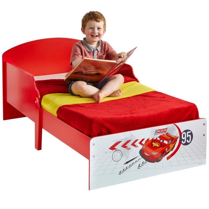 CARS Lit Enfant en bois 70 * 140 cm - Worlds Appart