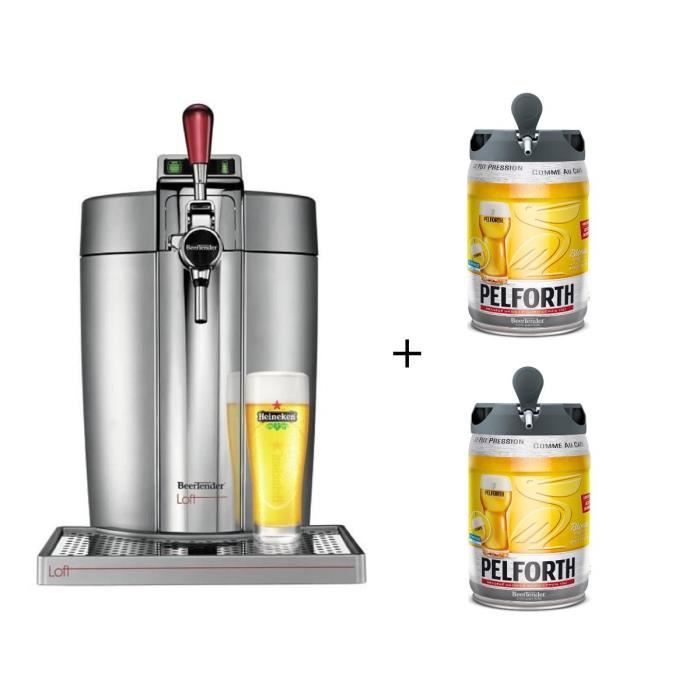 KRUPS VB700E00 - Beertender Loft + 2 fûts Pelforth