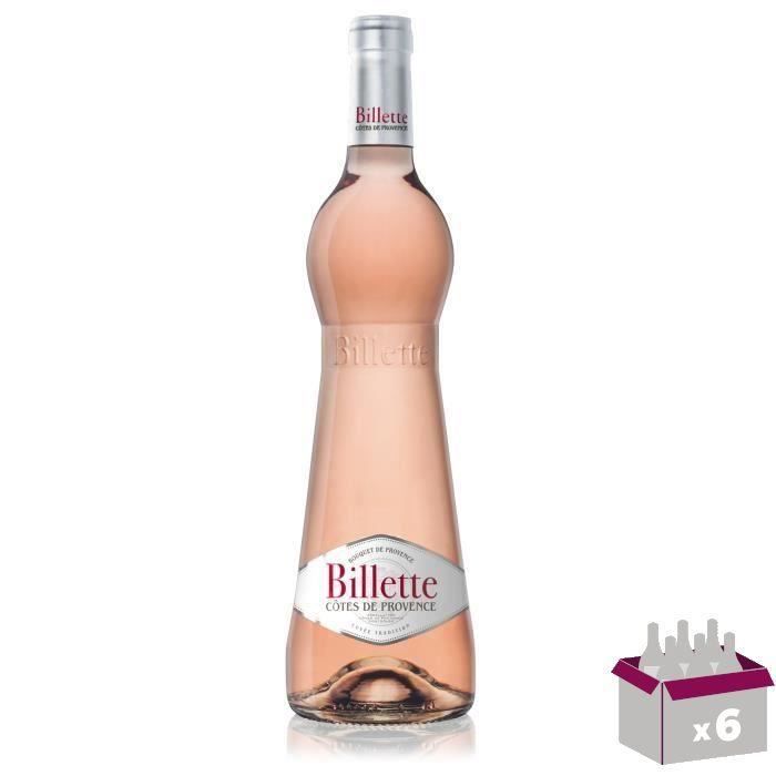 Billette Tradition Rosé AOC Côtes de Provence - Vin rosé x6