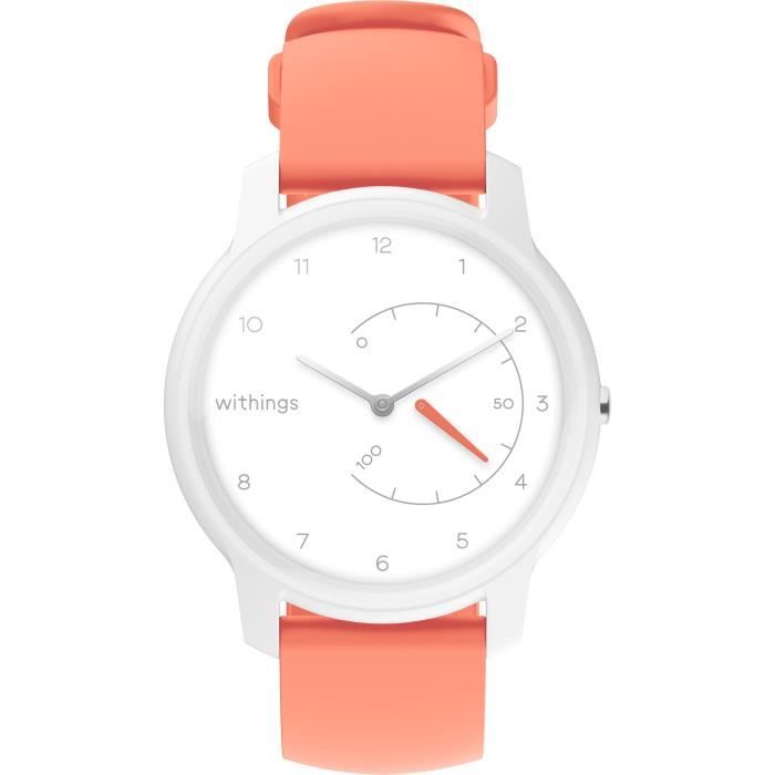 Montre WITHINGS Move tracker d'activité Corail & Blanc