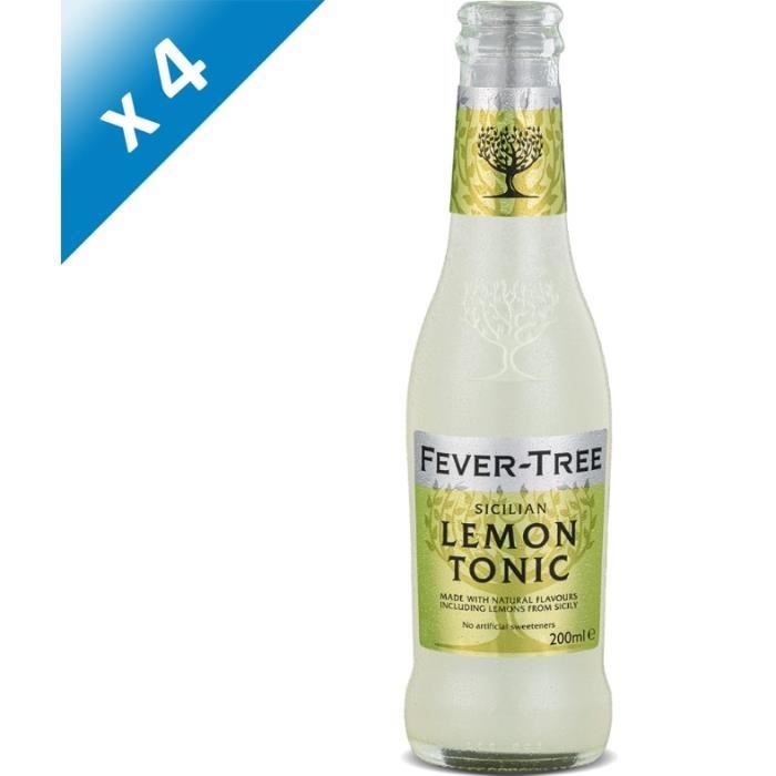 Fever-Tree - Sicilian Lemon Tonic - Sodas - 4 x 20 cl