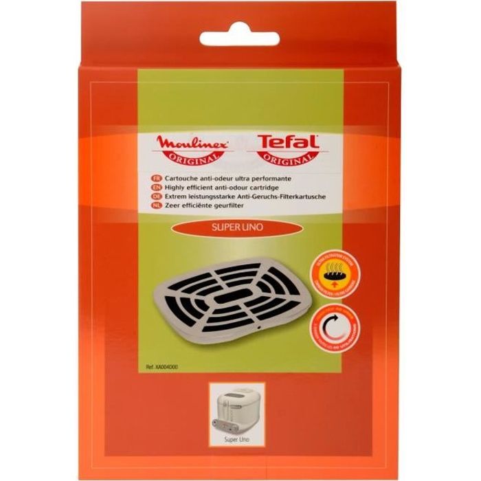 MOULINEX Accessoires XA004D00 Cartouche filtrante anti-odeur pour friteuse classique Super Uno