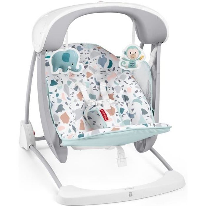 FISHER-PRICE Balancelle Compacte 2-en-1 Terrazzo