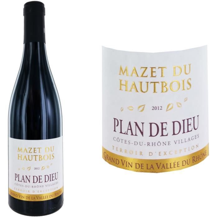 Mazet du Haut Bois 2012 Plan de Dieu - Vin rouge de la Vallée du Rhône
