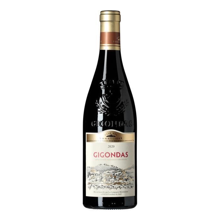 Club des Sommeliers 2019 Gigondas - Vin rouge de la Vallée du Rhône x1