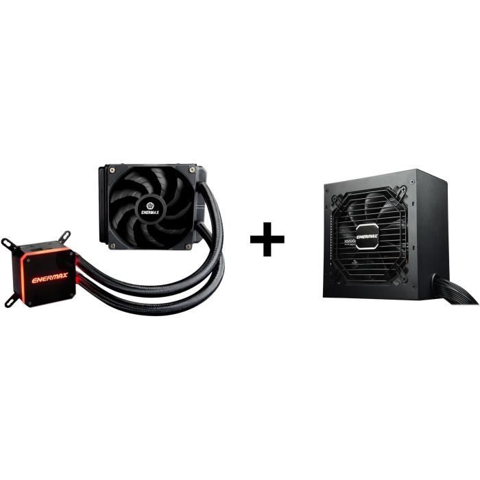 Pack ENERMAX : Watercooling LiqMax III 120 Refroidisseur de processeur liquide + Alimentation PC MAXPRO II 700W