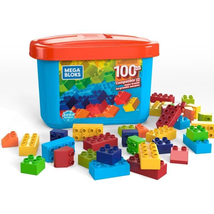 MEGA BLOKS Junior Builders Baril 100 blocs - 2 ans et +