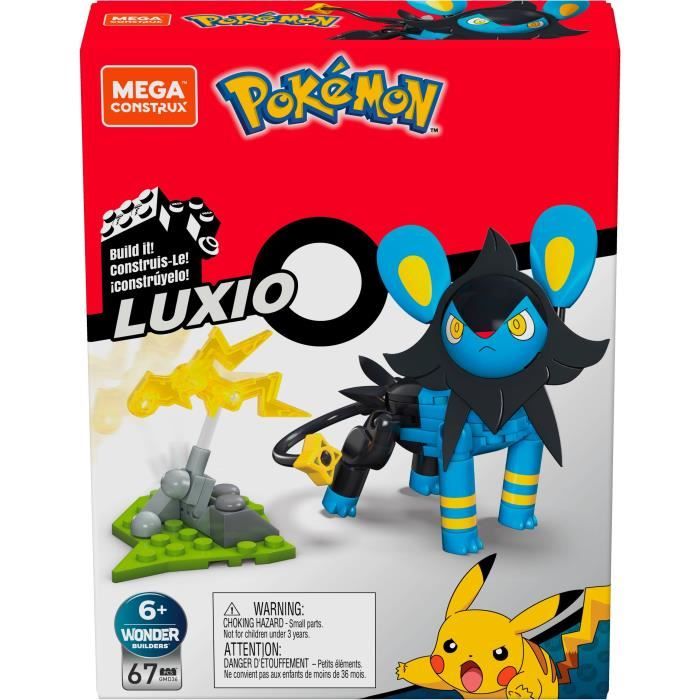 MEGA CONSTRUX Pokémon Power Luxio à construire 67 pièces - 6 ans et +