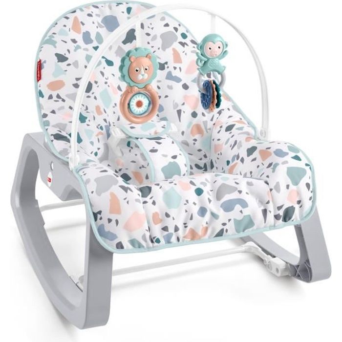 FISHER-PRICE Transat Évolutif 2-en-1 Terrazzo - Dès la naissance