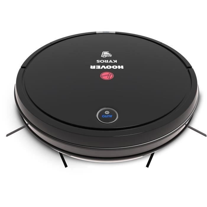 HOOVER RBT1 Aspirateur Robot Slim Kyros Détecteur de poussières 90Min d'autonomie Silencieux 65DBA