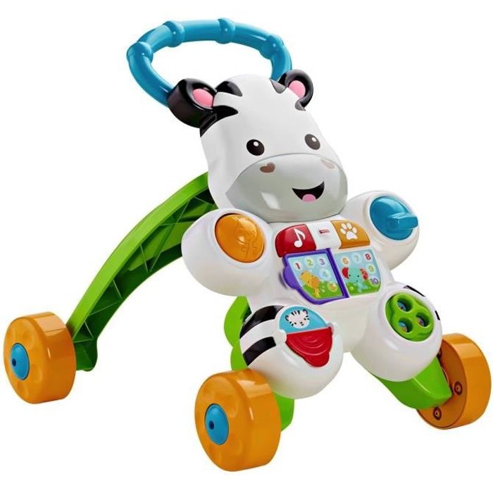 Fisher-Price - Mon Trotteur Zèbre Parlant - Trotteur bébé - 6 mois et +