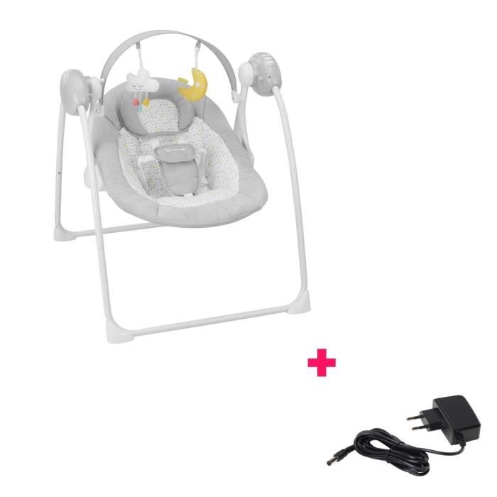 BADABULLE Balancelle Confort Candy + adaptateur secteur