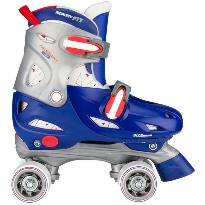 NIJDAM JUNIOR Rollers quad ajustables - Enfant - Bleu