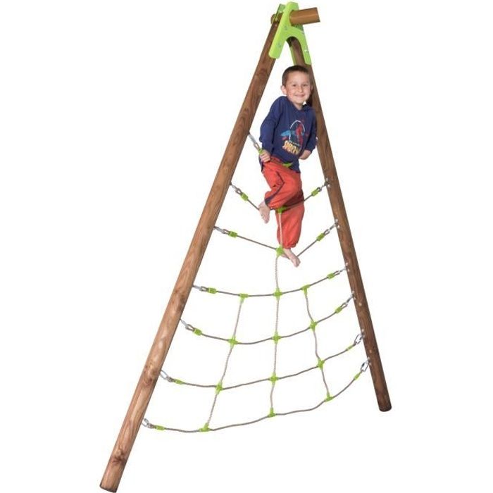 Filet d'escalade - pour portique pieds bois - 2,30 à 2,50m - SPIDER TRIGANO