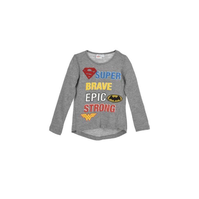 DC SUPER HERO GIRLS T-shirt Gris Anthracite Enfant Fille