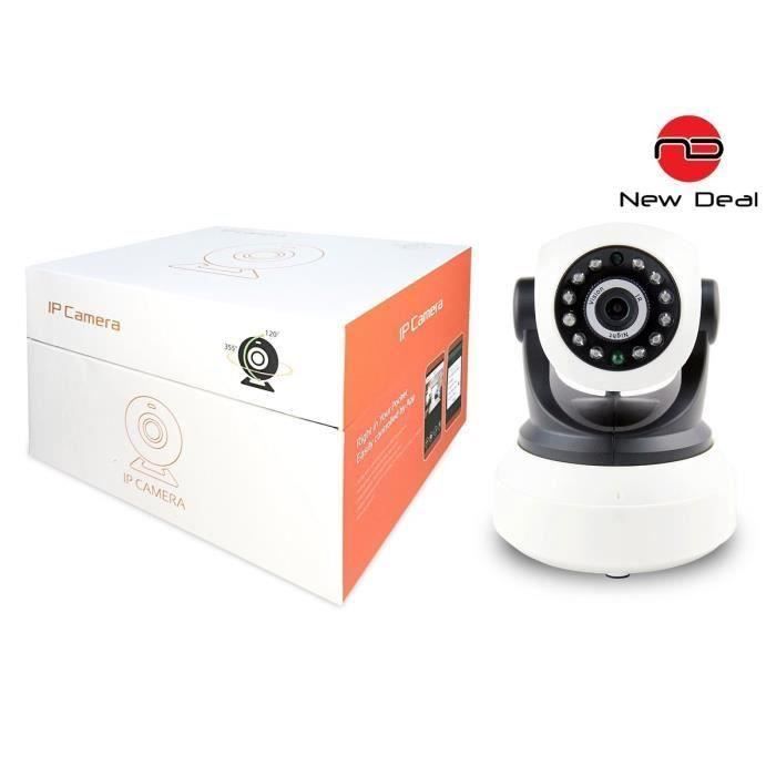 NEW DEAL Caméra de surveillance IP HD motorisée