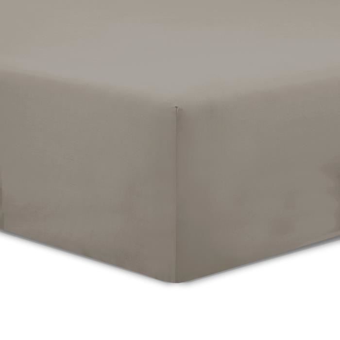VISION Drap housse 200x200cm TAUPE