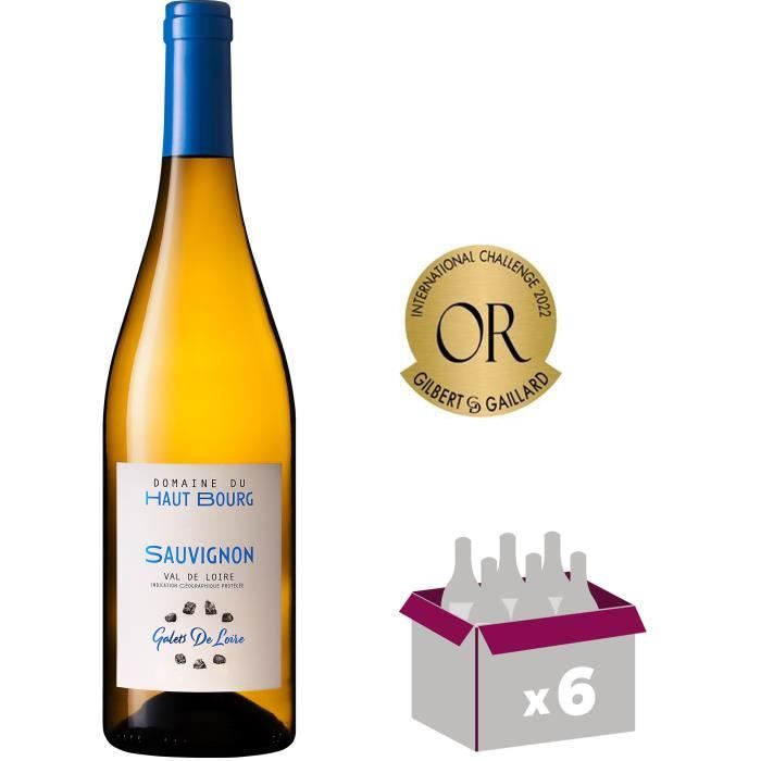 Domaine du Haut Bourg Sauvignon - Vin blanc du Vallée de la Loire x6