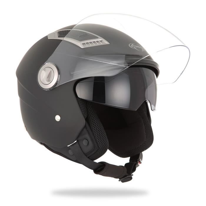 STORMER Casque Jet Award Noir Mat
