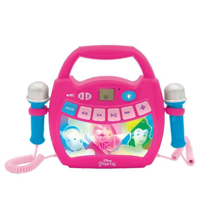 DISNEY PRINCESS - Enceinte Bluetooth - Effets Lumineux et Micros et batterie rechargeable incluse