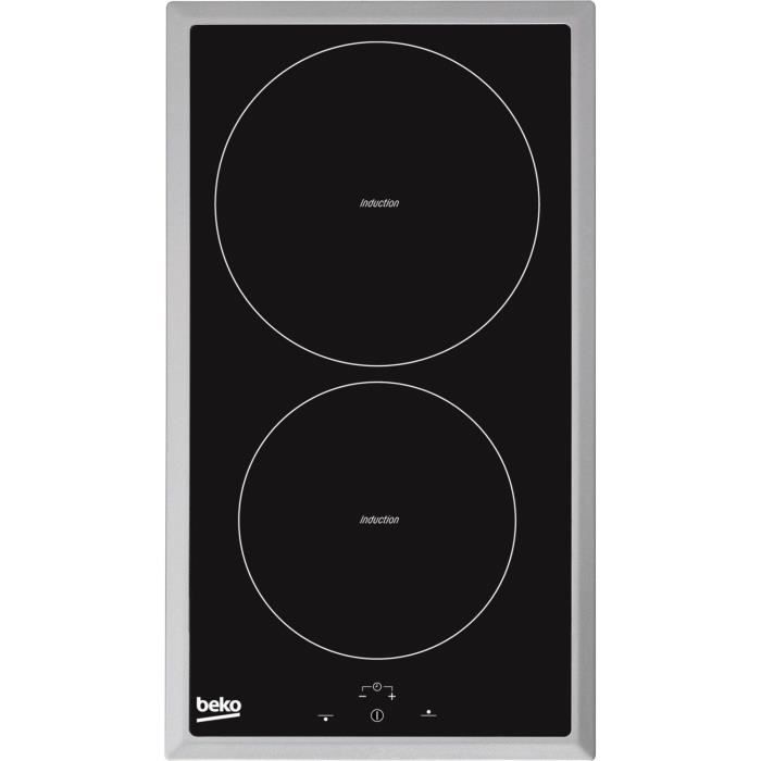 BEKO HDMI 32400 DTX - Table de cuisson Induction 30 cm - Commandes sensitives - Minuteurs - 9 niveaux de sécurité