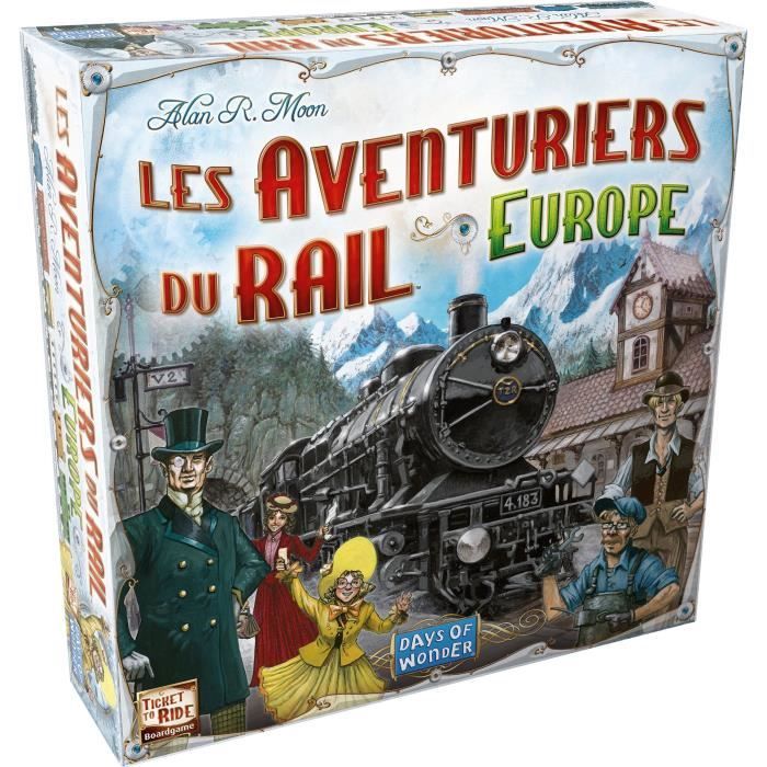 Days of Wonder | Les Aventuriers du Rail : Europe | Unbox Now | Jeu de société | À partir de 8 ans | Compatible avec Alexa