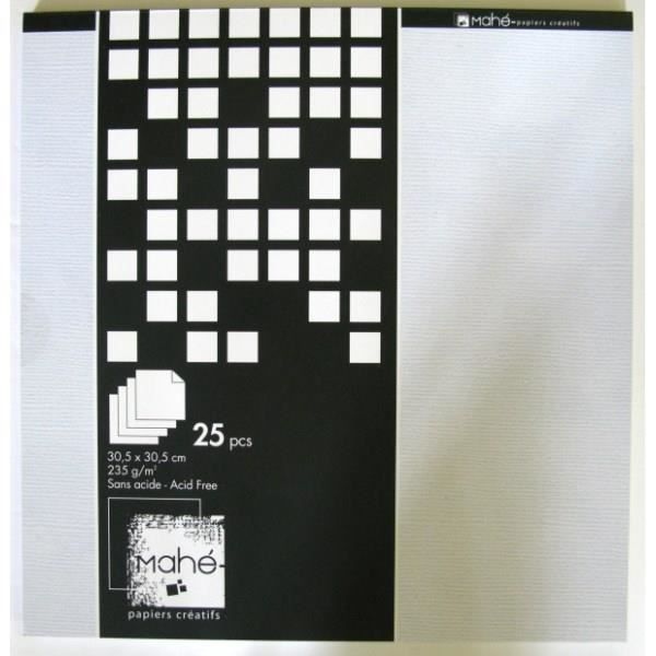 TOGA Bloc Mahé Blanc 30*30 cm 25 Pages