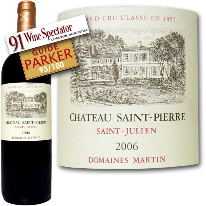 Château Saint Pierre 2006 Saint-Julien - Vin rouge de Bordeaux
