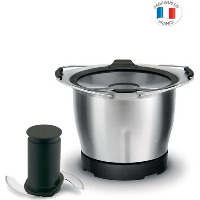 MOULINEX XF38AE10 Accessoire mini bol cuisson 1,4 L, Compatible avec robot cuiseur Companion, Double lame inox, Fabriqué en France