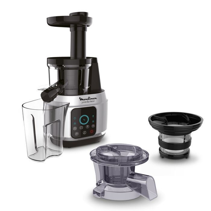 MOULINEX ZU420E10 Juice & Clean, Extracteur de jus, Technologie Easy Clean, Pressage à froid, Pulpe réglable, Ecran tactile intuitif
