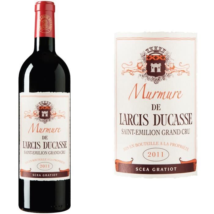 Murmure de Larcis Ducasse 2011 Saint-Emilion Grand Cru - Vin rouge de Bordeaux