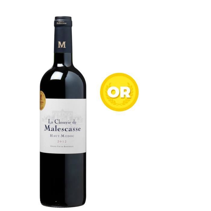LA CLOSERIE DE MALESCASSE 2012 Haut Médoc Vin de Bordeaux - Rouge - 75 cl