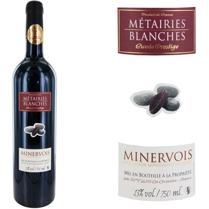 Métairies Blanches 2013 Minervois - Vin rouge du Languedoc Roussillon