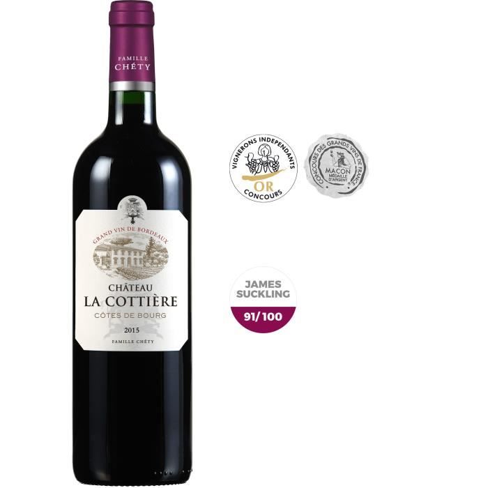 Château La Cottière 2015 Côtes de Bourg - Vin rouge de Bordeaux