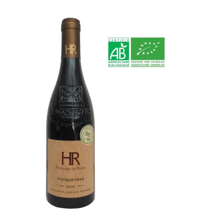 Hommage du Rhône 2016 Vacqueyras - Vin rouge de la Vallée du Rhône - Bio