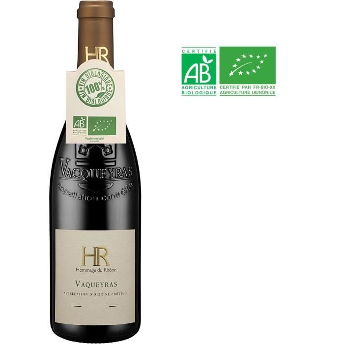 Hommage du Rhône 2019 Vacqueyras - Vin rouge de la Vallée du Rhône - Bio