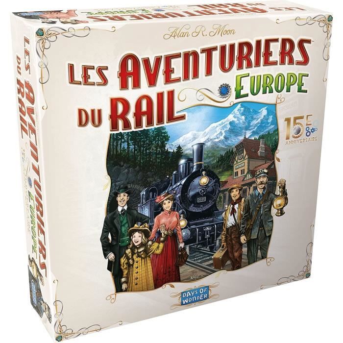 Les Aventuriers du Rail Europe - Edition Collector : 15ème Anniversaire - Asmodee - Jeu de société - Jeu de Plateau - Jeu Famille