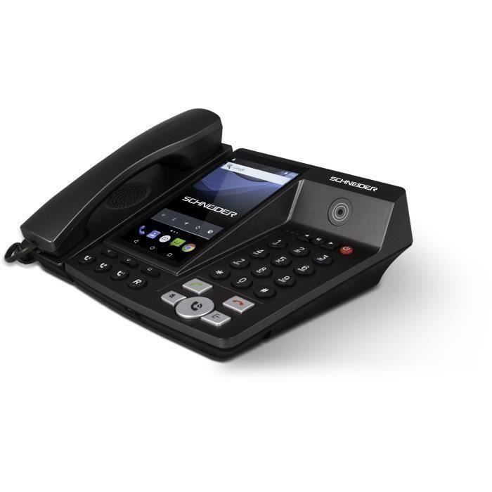 Schneider Téléphone Fixe Sans Fil 4g Lte Noir