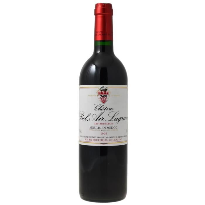 Château Bel Air Lagrave 1995 Moulis en Médoc Cru Bourgeois - Vin rouge de Bordeaux