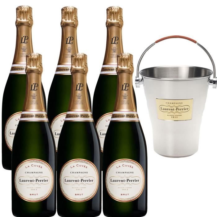 Champagne Laurent-Perrier La Cuvée - 6 bouteilles x 75 cl + 1 seau