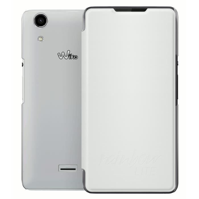 Wiko Etui folio Rainbow Lite - Blanc