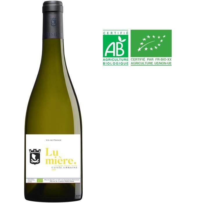 Les Vignerons Parisiens Cuvée Urbaine Lumière - Vin de France blanc - Bio